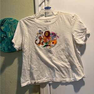 Disney White Shirt with Colorful Winnie the Pooh Characters